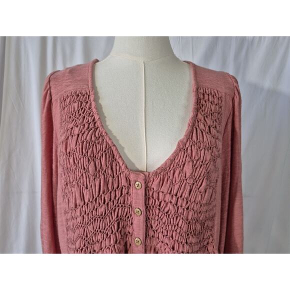 Free People Women's Don't Call Me Baby Rosie Pink Tunic Mini Dress XS - Picture 6 of 10